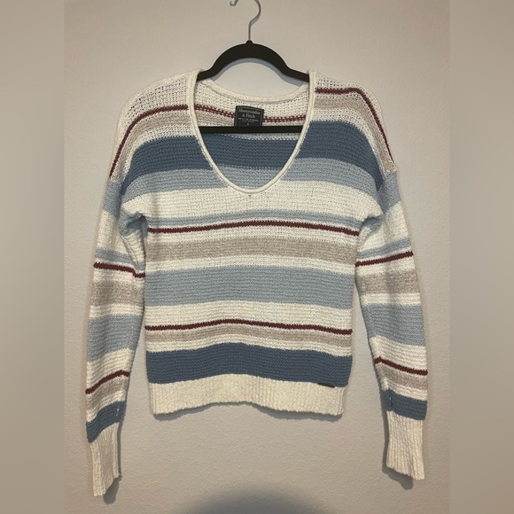 Abercrombie & Fitch Striped Sweater SZ S - Picture 1 of 7